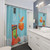 Aperol Spritz Themed Shower Curtain