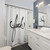 Cursive Curse Shower Curtain featuring edgy text design