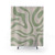 Beige and Sage Green Shower Curtains with Abstract Pattern