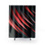 Decorative Red and Black Shower Curtain