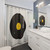 Music Themed Shower Curtains with Planets, Cosmos, and Retro Vinyl Designs