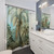 Botanical Vintage Ferns and Palm Trees Shower Curtain
