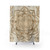 Flower of Life Lotus Shower Curtains in Pastel Gold