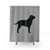 Black Labrador Retriever Silhouette Shower Curtain