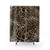 Leopard pattern shower curtain