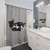 Tuxedo Cat Lounging Shower Curtain - Adorable Feline Bathroom Decor