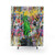 Statue of Liberty Shower Curtains featuring pop culture street art mashup