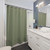 Sage Green Solid Color Shower Curtain
