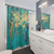 Golden Jade Fluid Painting Shower Curtains