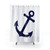 Navy Blue Anchor Shower Curtains