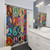 Peace Mosaic Shower Curtains for Bohemian Bathroom Decor