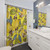 Yellow Lemon and Bee Garden Shower Curtain