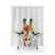 Giraffe Watercolor Art Shower Curtain