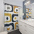 Mid Century Modern Abstract Shower Curtain
