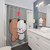Kawaii Cartoon Shower Curtain Featuring DuDu Bear and BuBu Panda