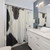 Faux Cowhide Patterned Shower Curtain