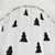Modern Black and White Christmas Tree Pattern Shower Curtain