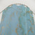 Marble Design Shower Curtains in Turquoise Blue and Gold Effect