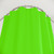 Bright fluorescent neon green shower curtains