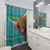 Highland Cow Tartan Pattern Shower Curtain