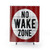 No Wake Zone Sign Shower Curtains - Nautical Lake House Decor