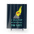Funny bird shower curtains with text I WILL POOP ON EVERYTHING YOU LOVE"