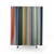 Multicolor Striped Shower Curtains for Modern Bathroom Decor