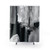 Modern Abstract Black and White Shower Curtain