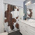 Cowhide Brown and White Shower Curtains