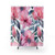 Pink and Watercolor Flower Pattern Shower Curtain