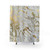 Gold marble patterned shower curtain