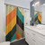 Mid Century Chevron Art Shower Curtains