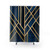 Midnight Blue Art Deco Shower Curtain