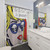 Pop Art Shower Curtains featuring Optimistic Girl