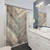 Rustic farmhouse style shower curtain