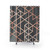 Rose Gold and Gray Geometric Pattern Shower Curtains