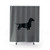 Dachshund Silhouette Shower Curtain