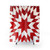 Red and White Lone Star Quilt Shower Curtains