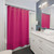 Hot Pink Fuchsia Solid Color Shower Curtains