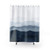 Indigo Abstract Watercolor Shower Curtains