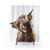 Elegant Highland Cow Shower Curtain
