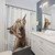 Elegant Highland Cow Shower Curtain