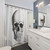 Skull-patterned shower curtain for a grunge, punk, and rock-inspired bathroom