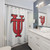 University of Tampa Glitter Logo Shower Curtains