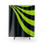 Lime Green Wave Shower Curtains