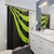 Lime Green Wave Shower Curtains