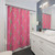 Preppy Pink Lightning Bolt Shower Curtain