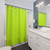 Lime Fluorescent Shower Curtain - Modern Minimalist Design