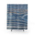 Rustic Blue Shower Curtains with Weathered Wood Effect