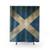 Distressed Vintage Scottish Flag Shower Curtain